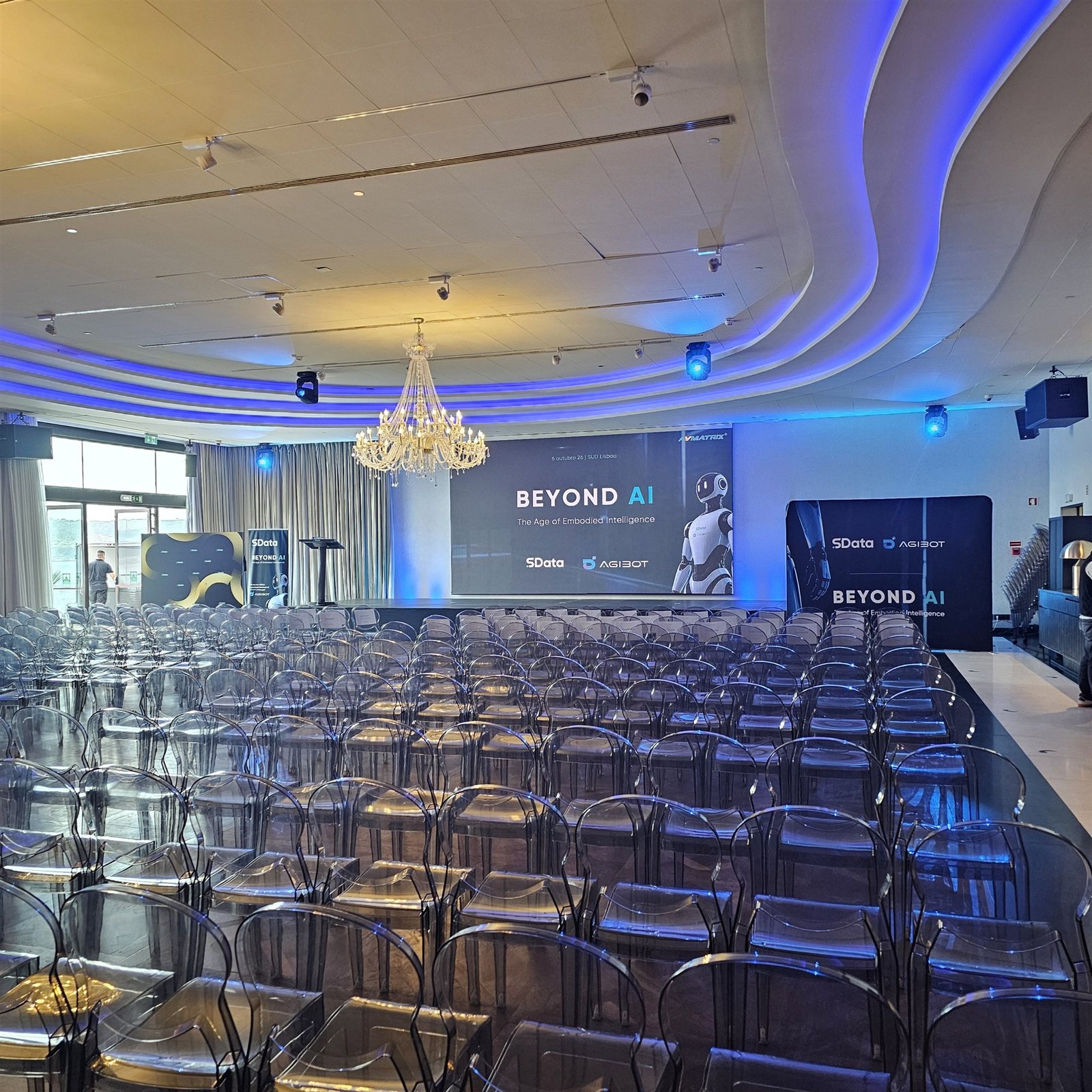 Tradução em tempo real por IA no evento Beyond AI, no SUD Lisboa, Tradução simultânea por IA, Turnip Portugal